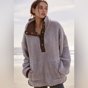 Free people “oh so cozy” pullover jacket size m/l